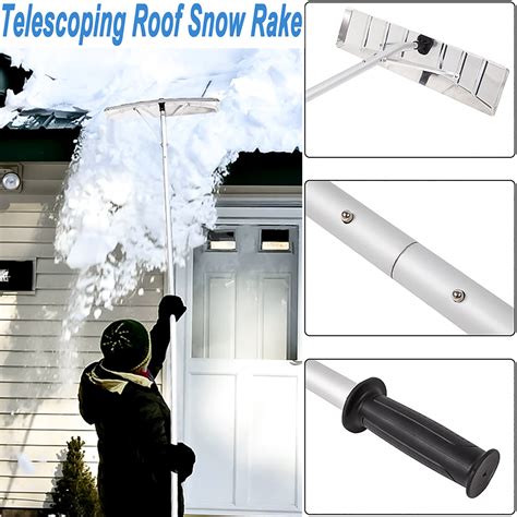 mitered house rake metal roof|roof rake with telescoping pole.